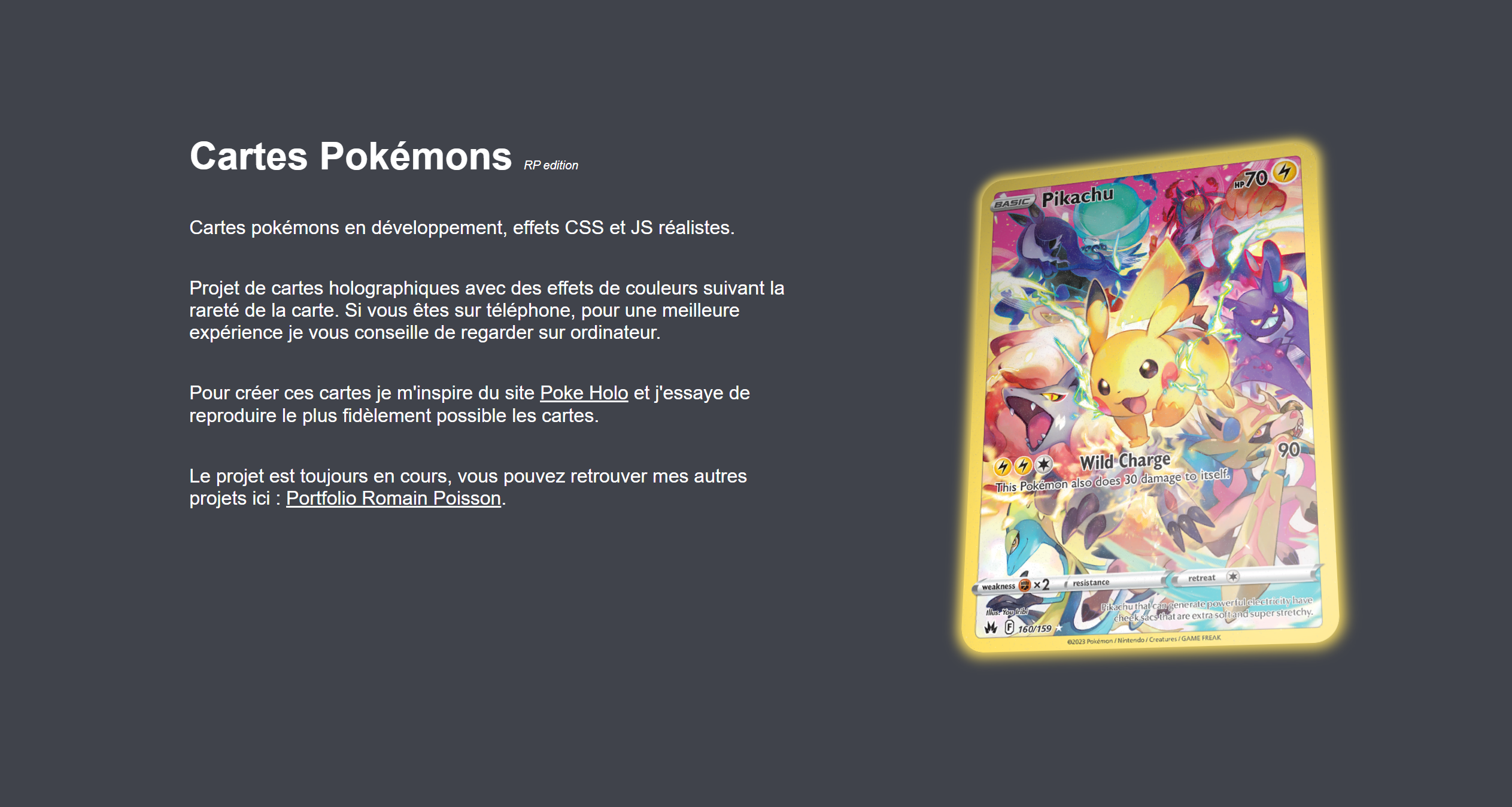 Cartes Pokémon Réalistes